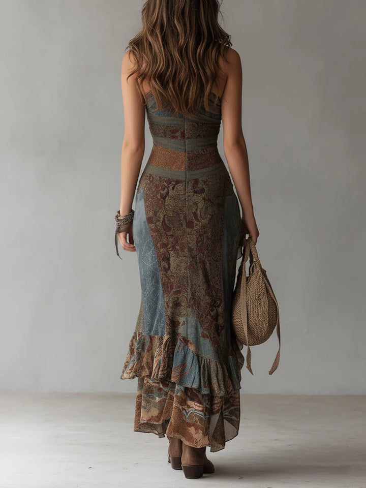 Elena | One-Shoulder Gown with High Slit