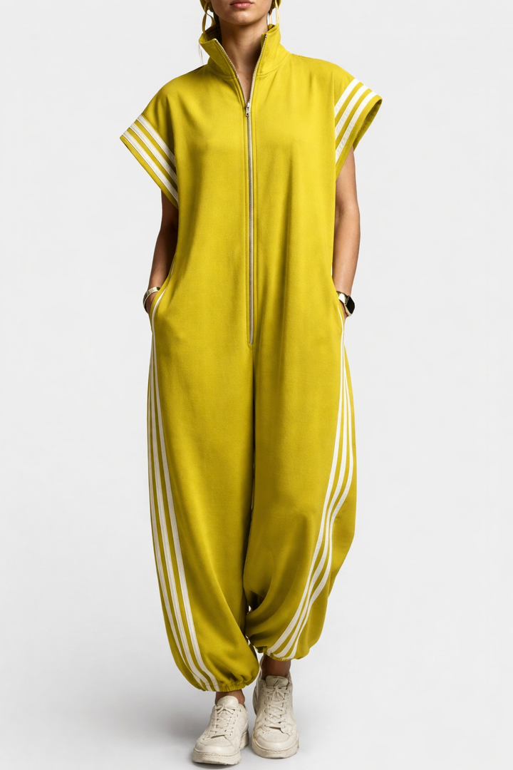 Brooke | Zip Neck Jumpsuit