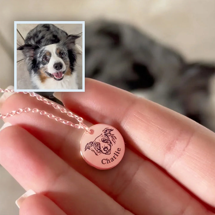 Collar Personalizado con Retrato de tu Mascota