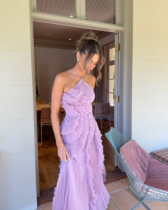 Sylvia | Tiered Ruffle Wedding Guest Maxi Dress