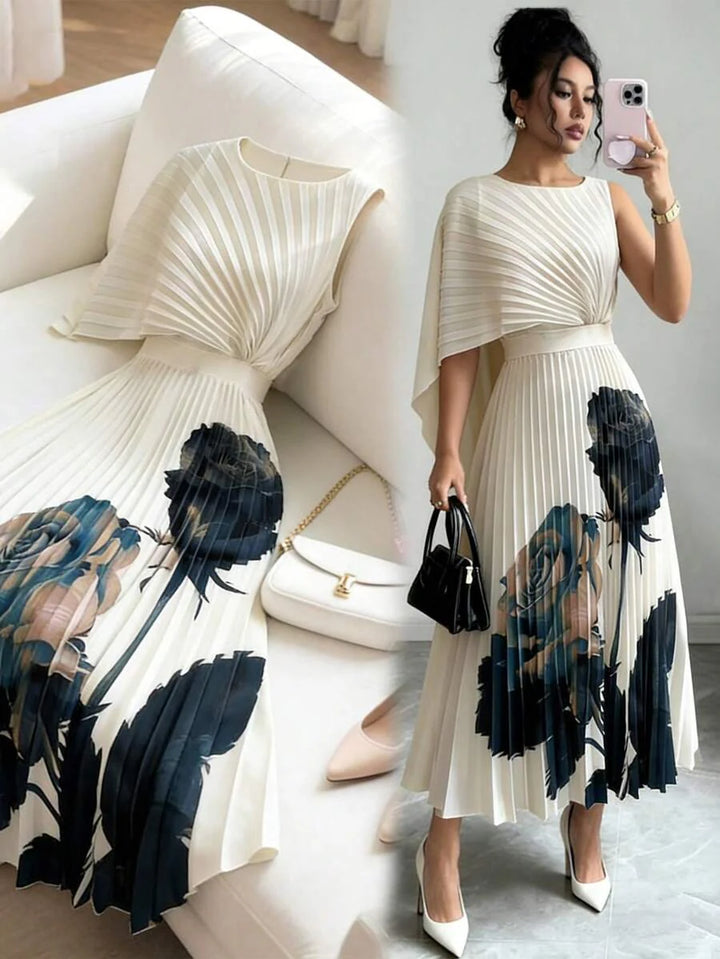Lucille | Pleated Midi Dress