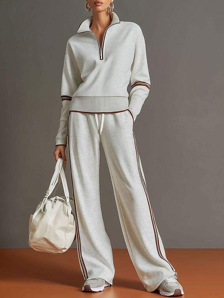 Wilda | Elegant Half-Zip Lounge Set