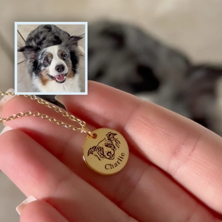 Collar Personalizado con Retrato de tu Mascota
