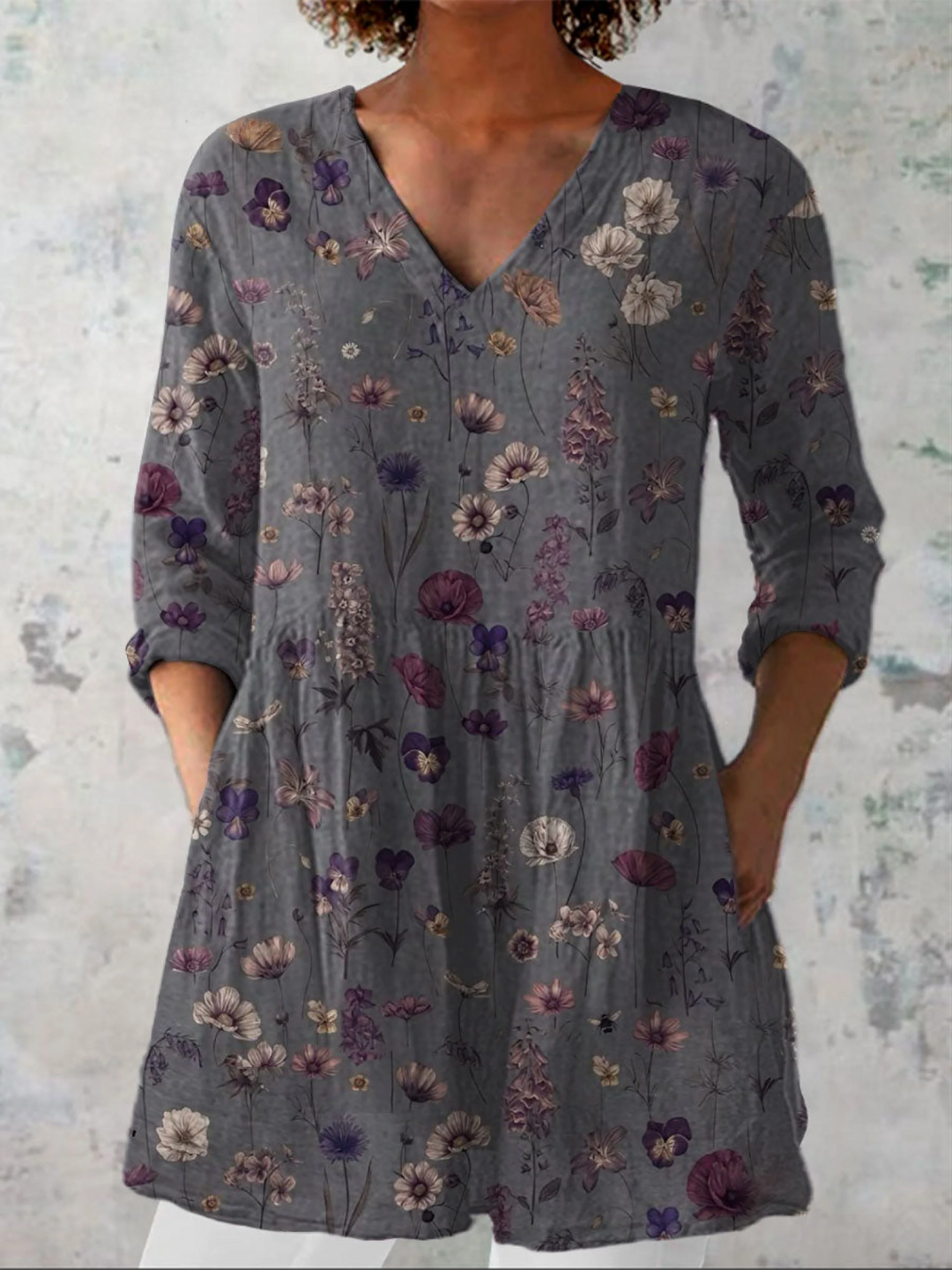 Kassidy | Longline V-Neck Blouse