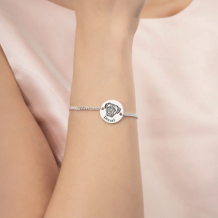 Pulsera Personalizada con Grabado de tu Mascota