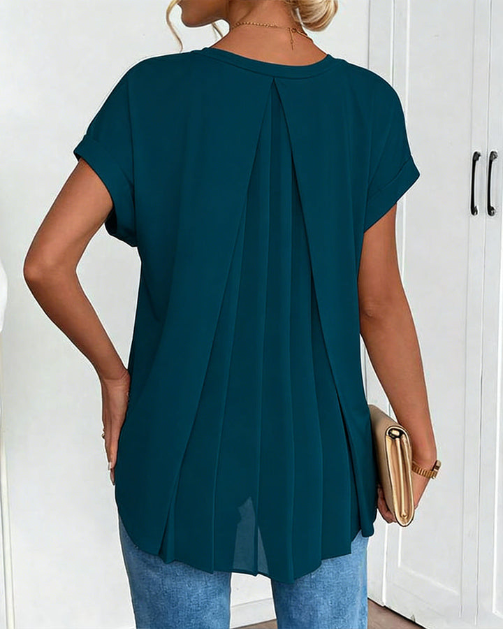 Elira | Breathable Flowy V-Neck Top