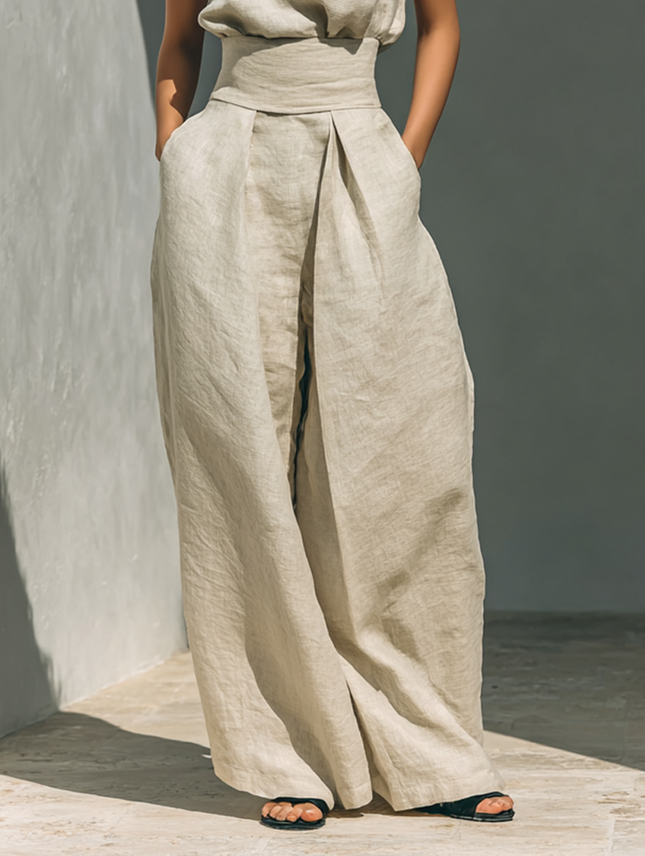 Maria | Sleeveless Top & Wide Leg Set