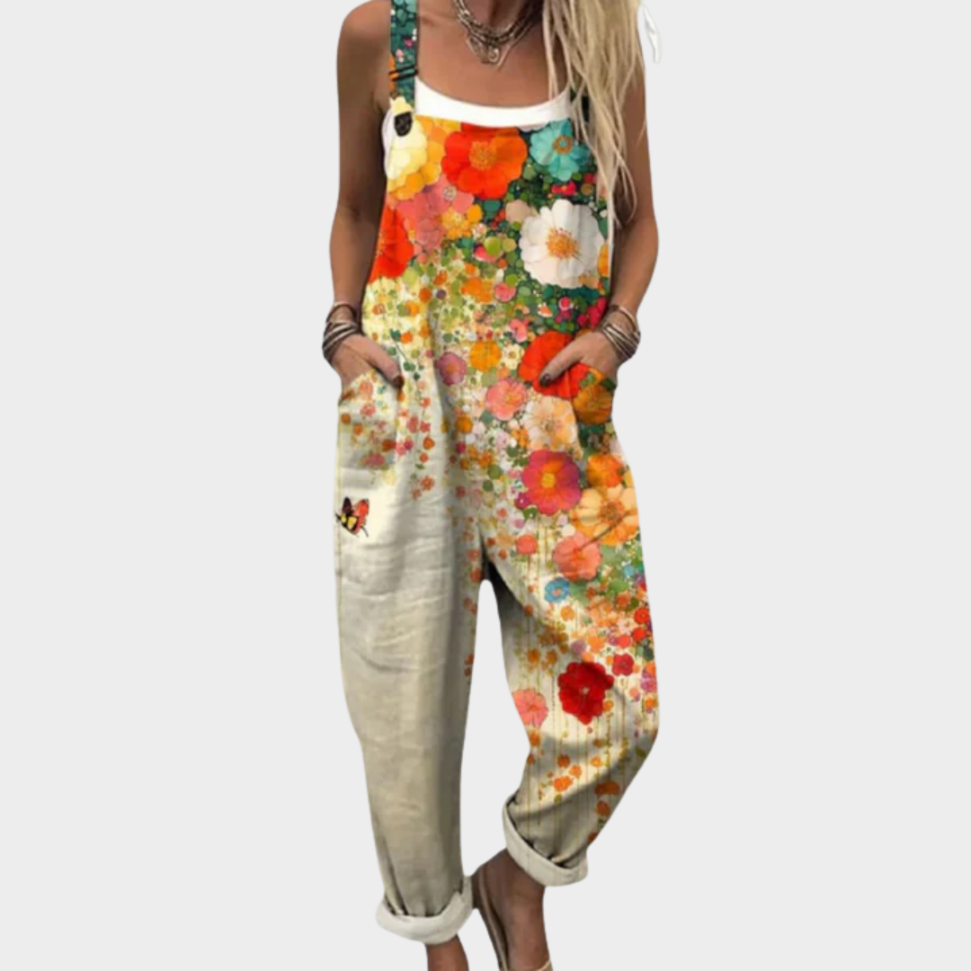 Helena | Breathable Floral Print Jumpsuit