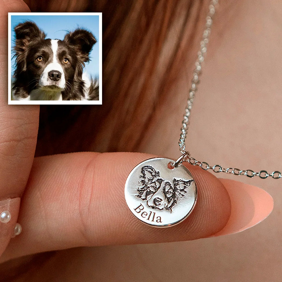 Collar Personalizado con Retrato de tu Mascota
