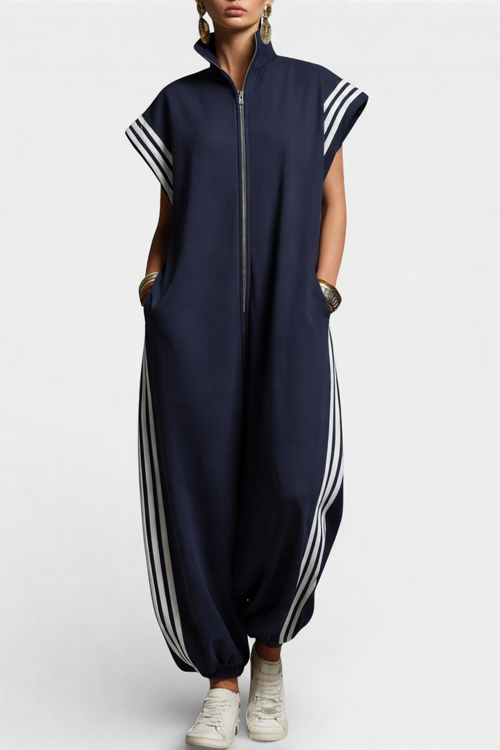 Brooke | Zip Neck Jumpsuit