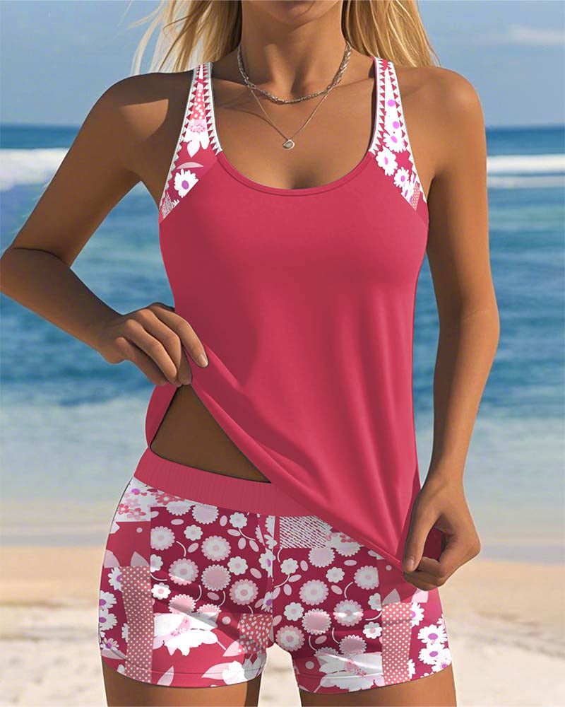 Sydney | Floral Belly-Cover Swim Set