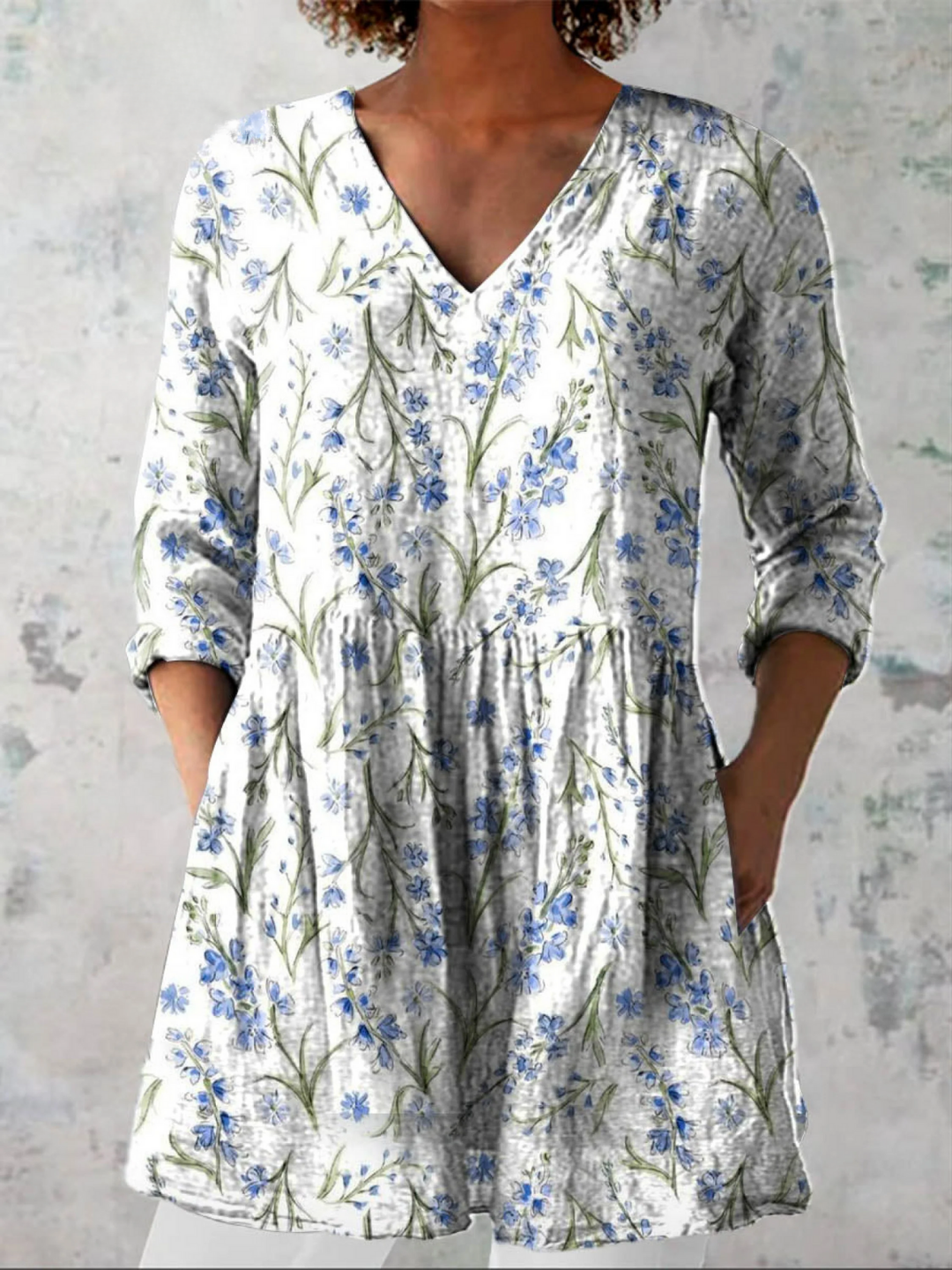 Kara | Longline V-Neck Blouse