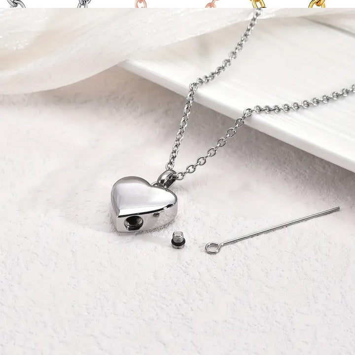 Colgante Corazón Personalizado con las Cenizas de tu Mascota