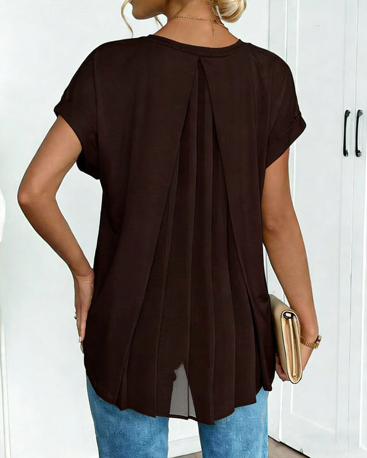 Elira | Breathable Flowy V-Neck Top
