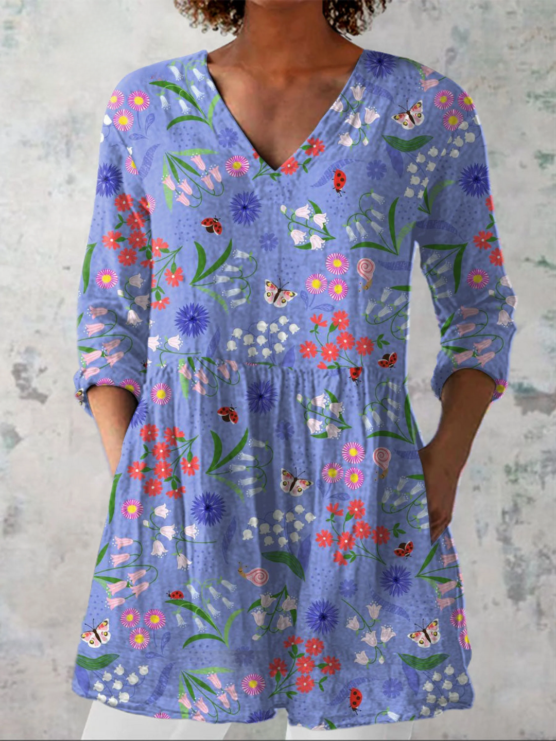 Josie | Longline V-Neck Blouse