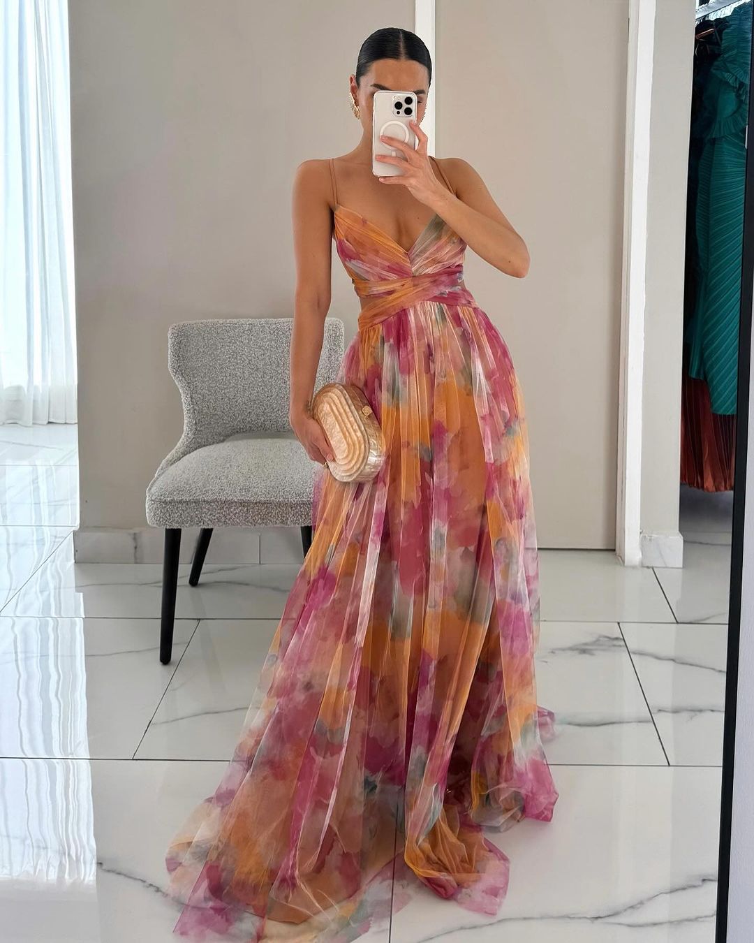 Irene | Long Floral Dress
