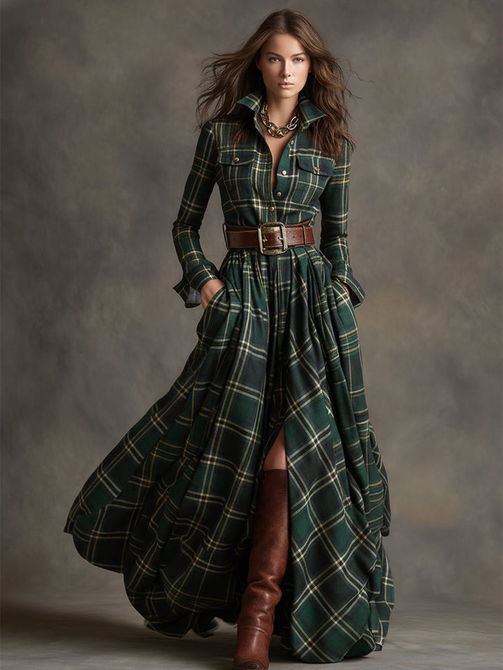 Harriet | Elegant Belted Shirt Dress