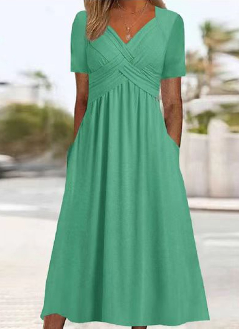 Isabella | Elegant Wrap Midi Dress