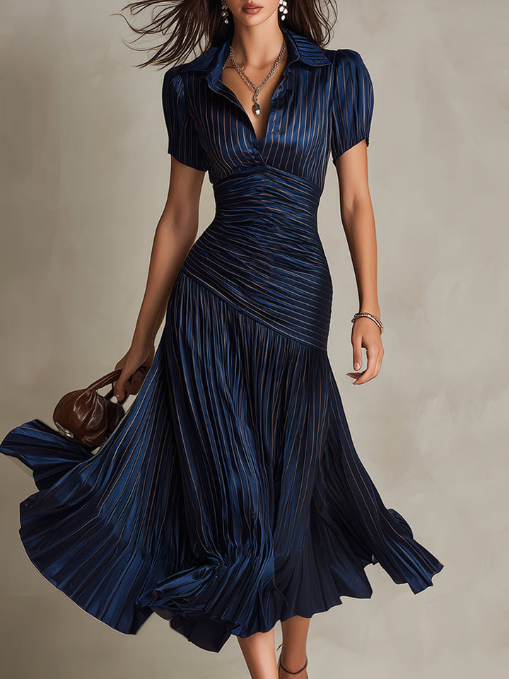 Bonnie | Classic Striped Midi Dress