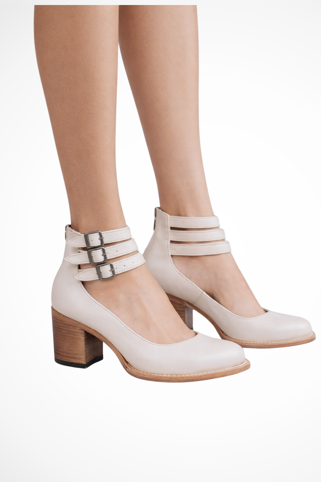 Elspeth | Strappy Block Heel Ankle Boots