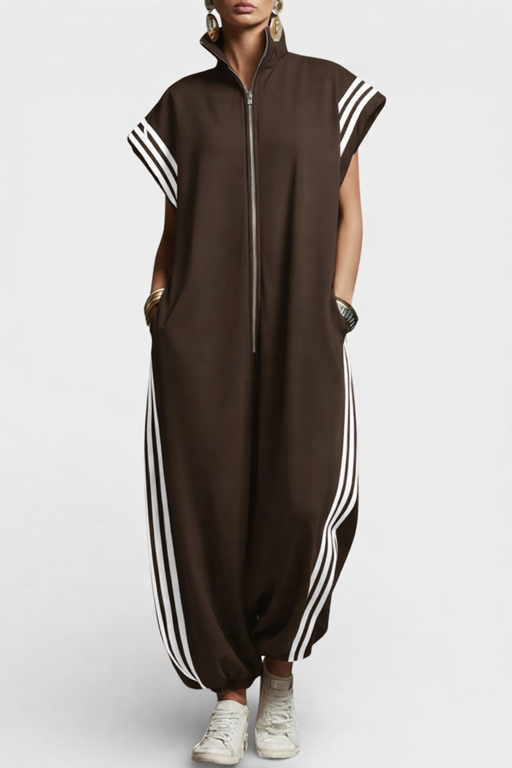 Brooke | Zip Neck Jumpsuit