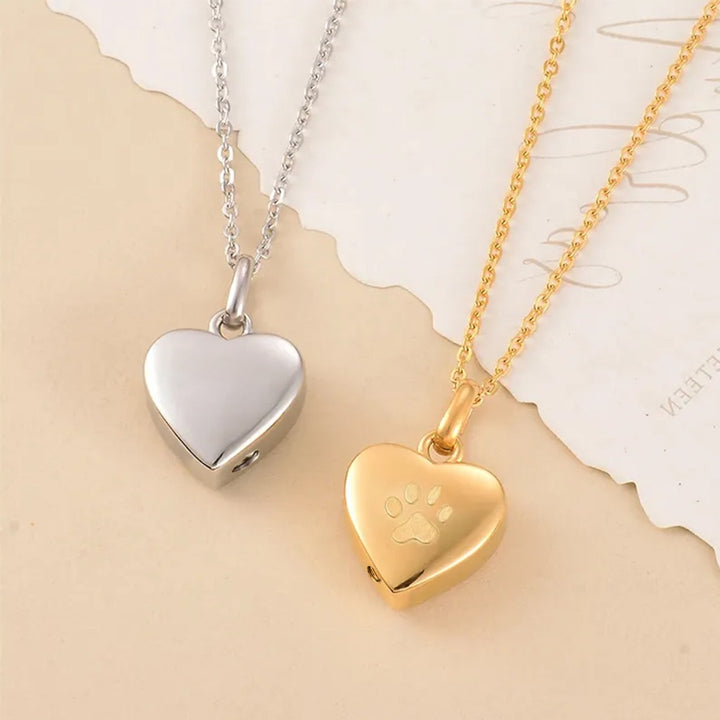 Colgante Corazón Personalizado con las Cenizas de tu Mascota