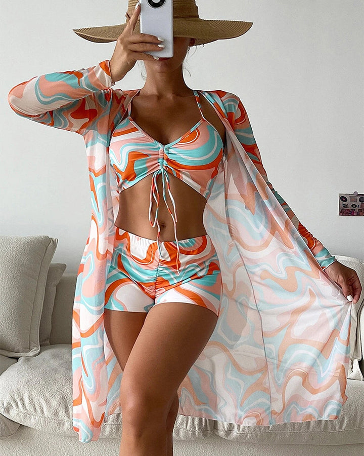 Rosalind | 3-Piece Printed Bikini Set