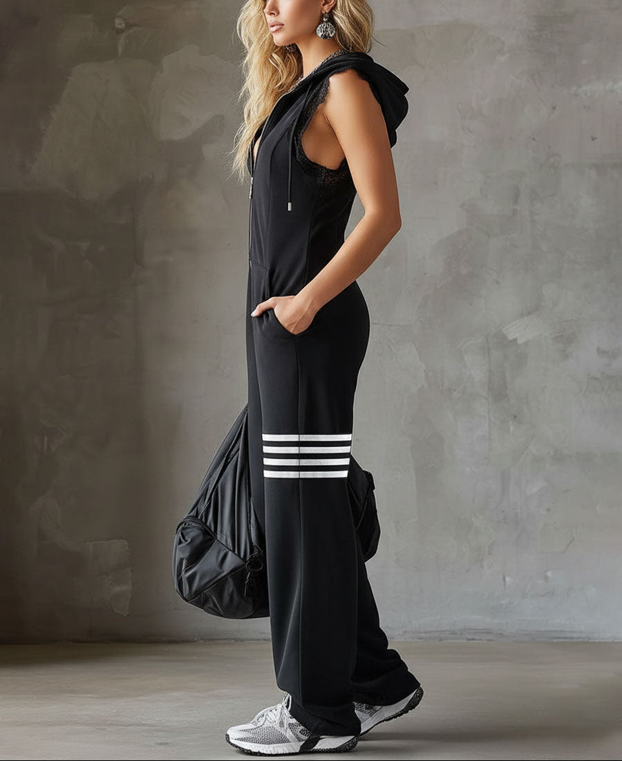 Tracy | Hooded Striped Tracksuit