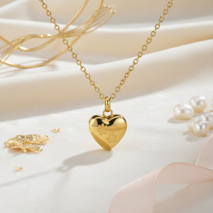 Colgante Corazón Personalizado con Cenizas de tu Mascota