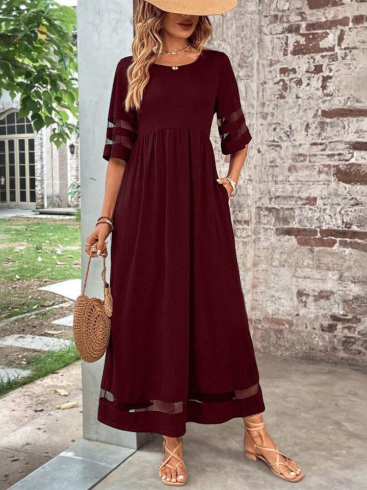 Esme | Flattering Midi Dress with Sleeve Detail