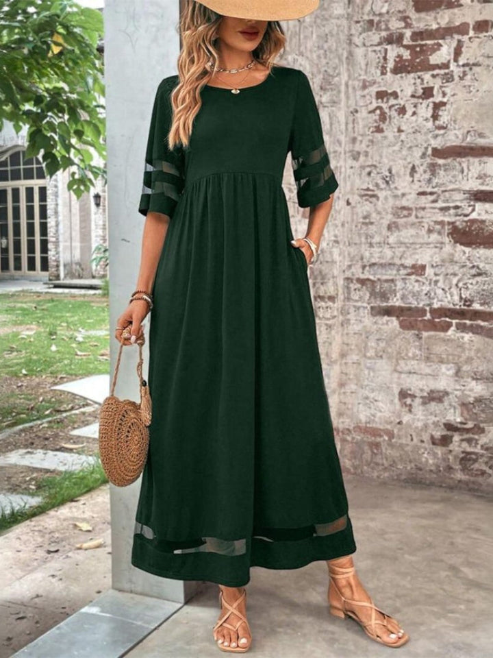 Esme | Flattering Midi Dress with Sleeve Detail