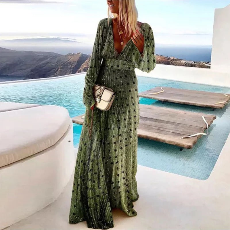 Ottilie | Flowing Bohemian Maxi Dress
