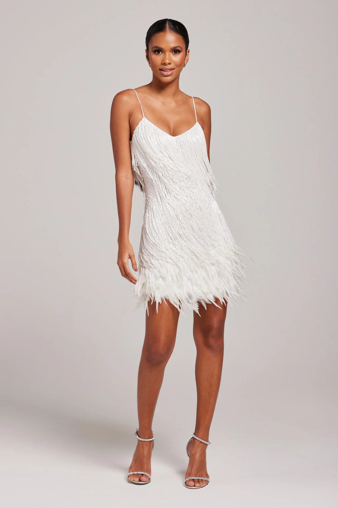 Margaret | Feather Fringe Cocktail Dress