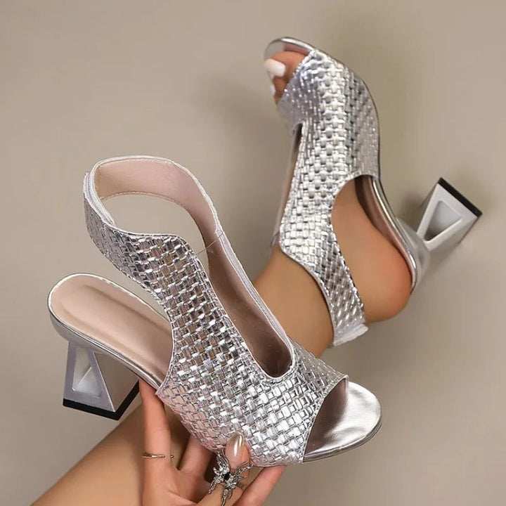 Genevieve | Open-Toe Block Heel Sandal