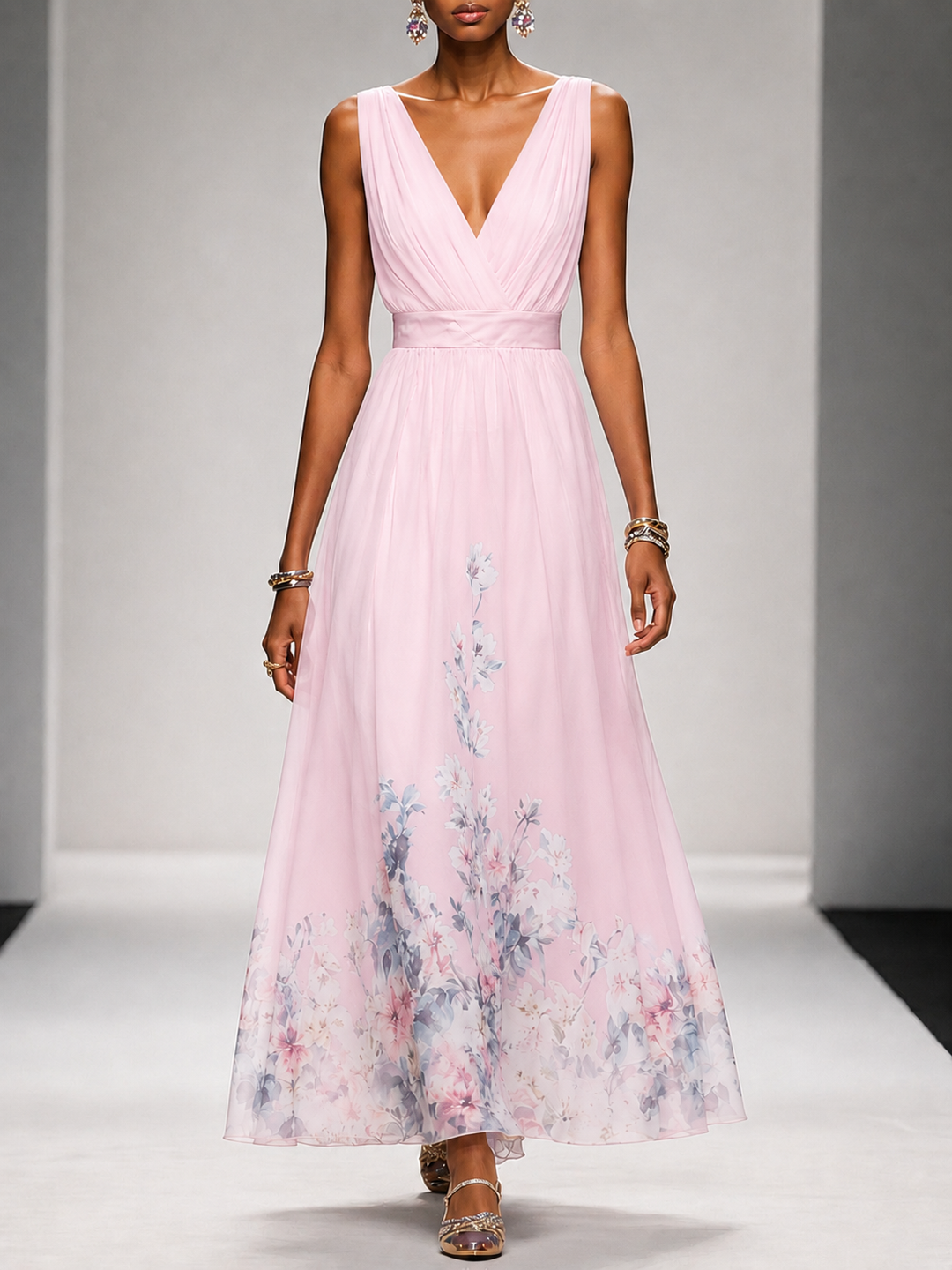 Seraphine | Sleeveless A Maxi Dress