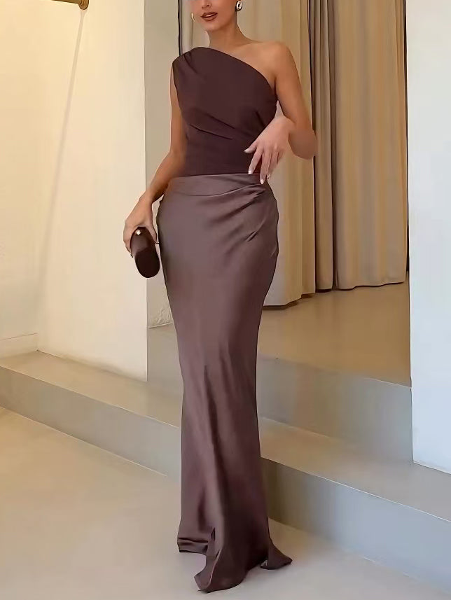 Helena | One-Shoulder Evening Maxi Dress