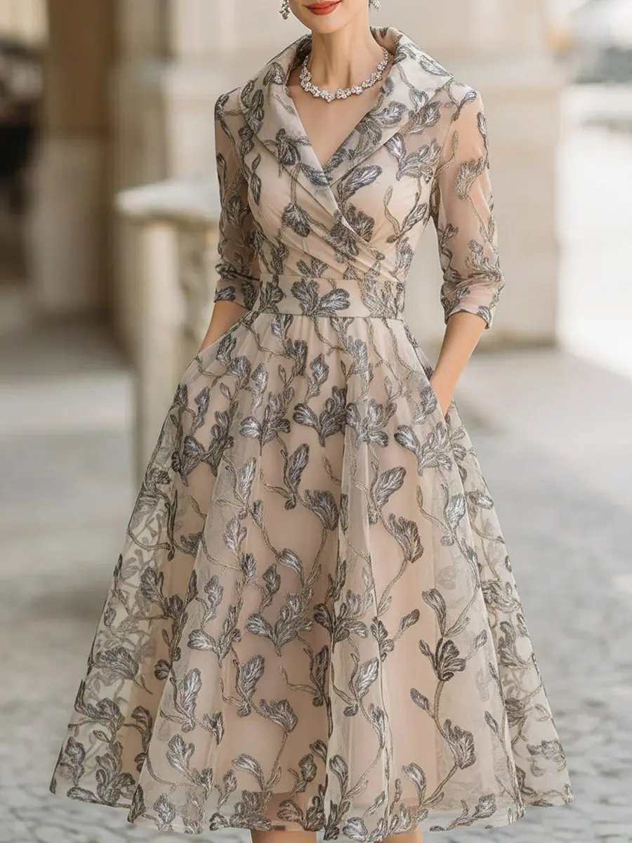 Evelyn | Elegant Graceful Midi Dress