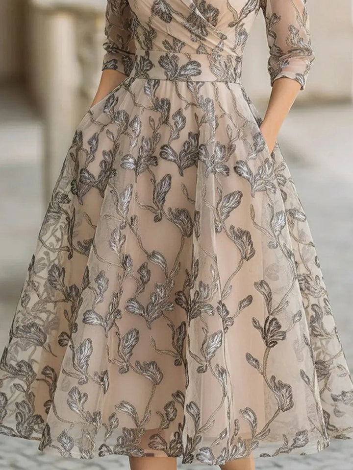 Evelyn | Elegant Graceful Midi Dress