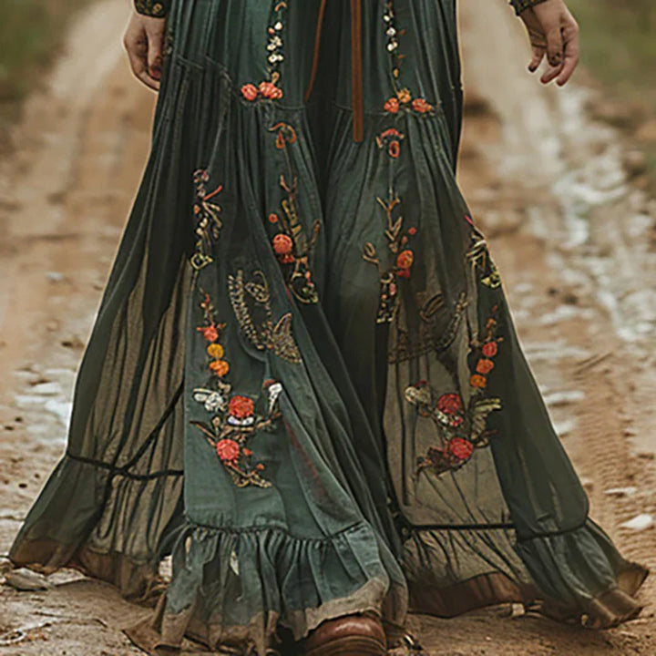 Maribel | Bohemian Floral Maxi Dress