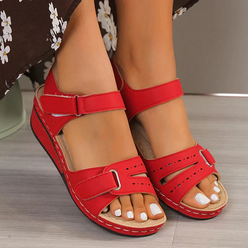 Rosalyne | Orthopaedic Strappy Wedge Sandal