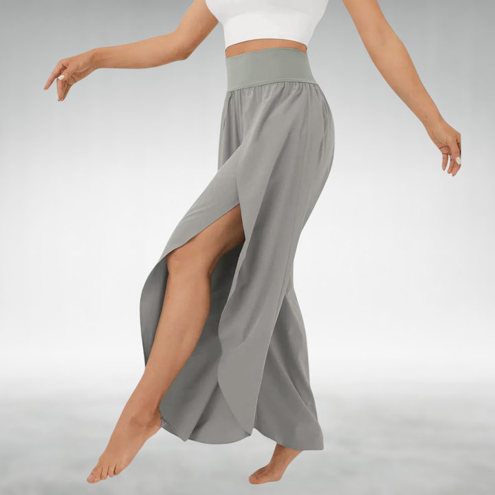 Alina | Flowing Wide Leg Wrap Trousers