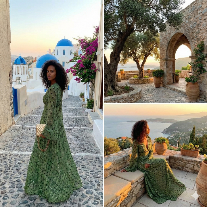 Ottilie | Flowing Bohemian Maxi Dress