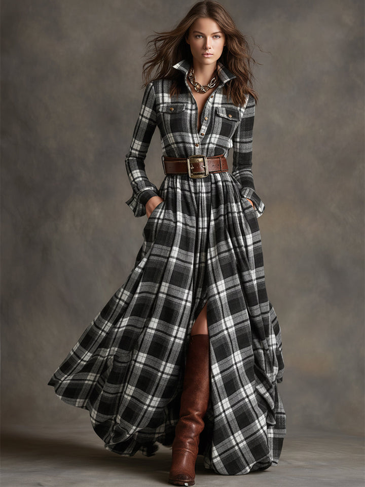 Harriet | Elegant Belted Shirt Dress