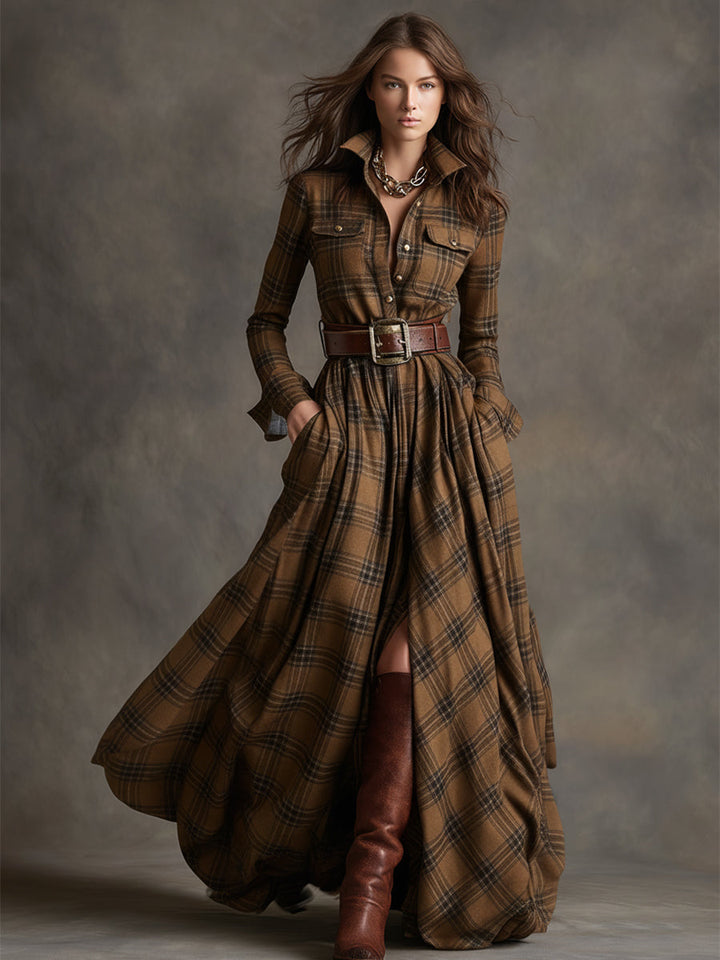 Harriet | Elegant Belted Shirt Dress