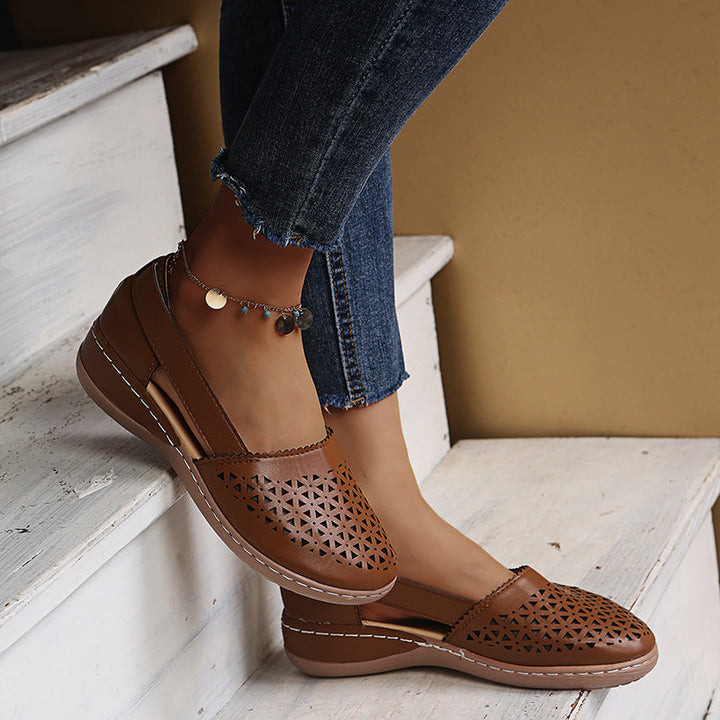 Ingrid | Cutout Wedge Sandal