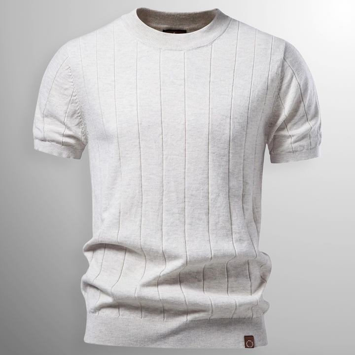 Luca | Ribbed Crewneck T-Shirt