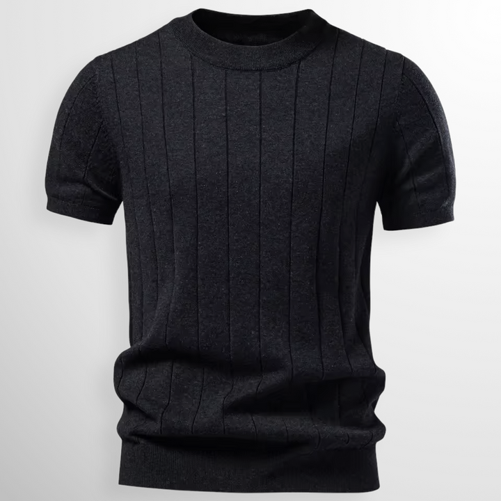 Luca | Ribbed Crewneck T-Shirt