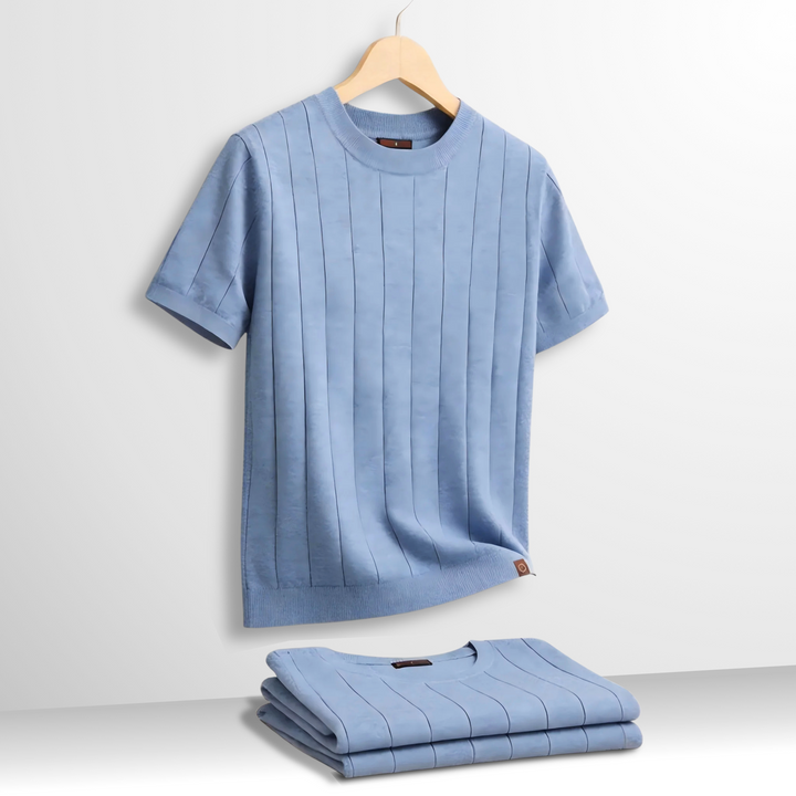 Luca | Ribbed Crewneck T-Shirt