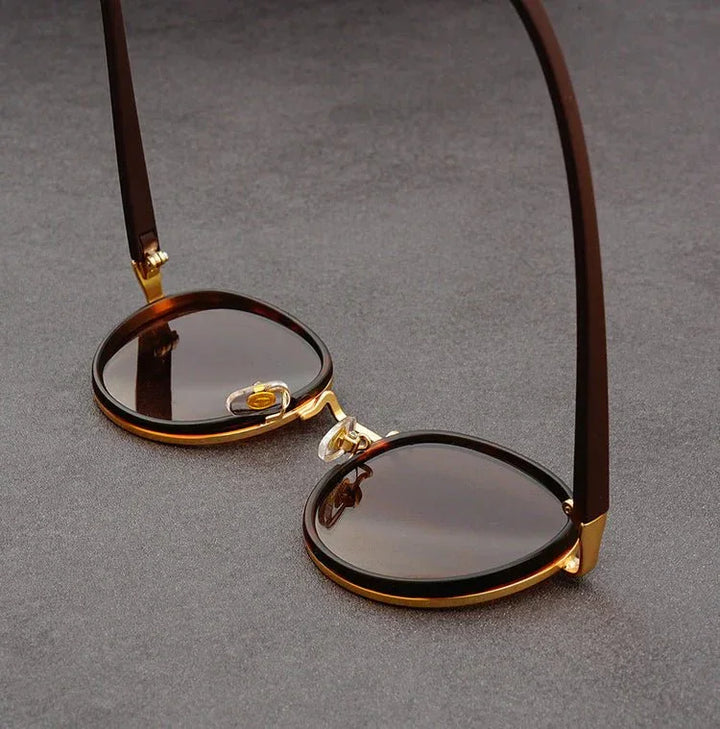 Lennox | Retro Round Polarized Sunglasses