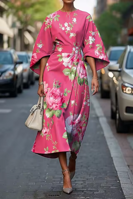 Evelina | Elegant Floral Dress